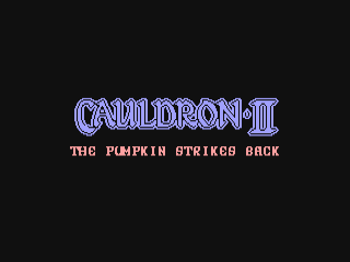 Cauldron II the Pumpkin Strikes Back back cover for Commodore 64